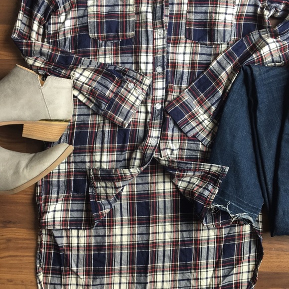 High/Low Plaid shirt - Picture 3 of 3